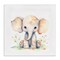 Stupell Industries Sitting Baby Elephant Canvas Wall Art Design by Andrea Haase